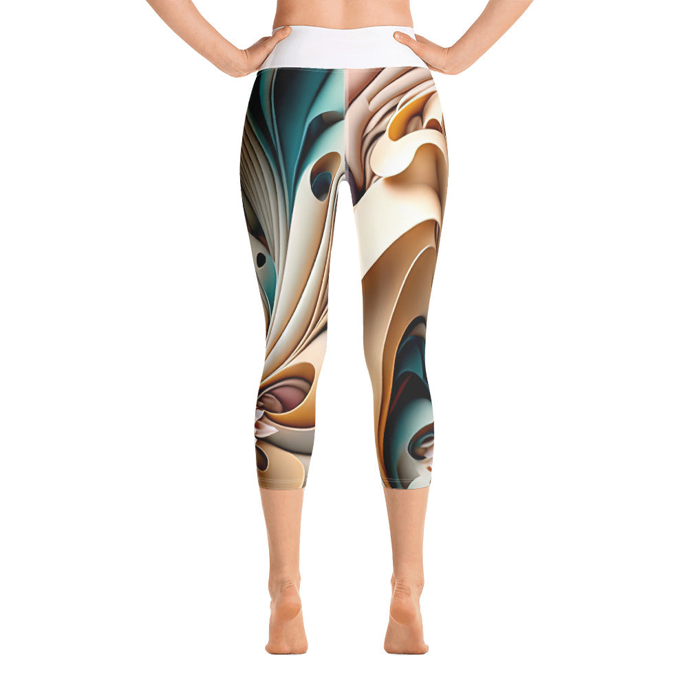 Floral Rebirth Yoga Capri Leggings