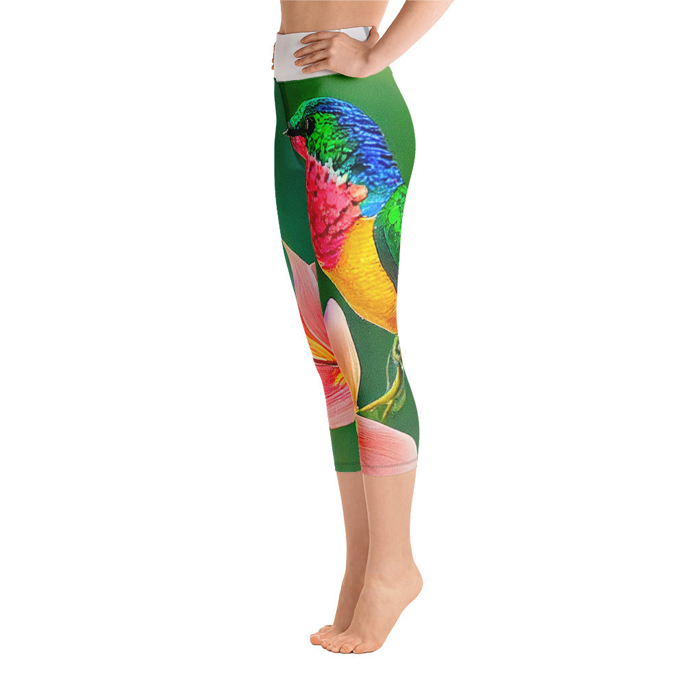 Hummingbird Yoga Capri Leggings