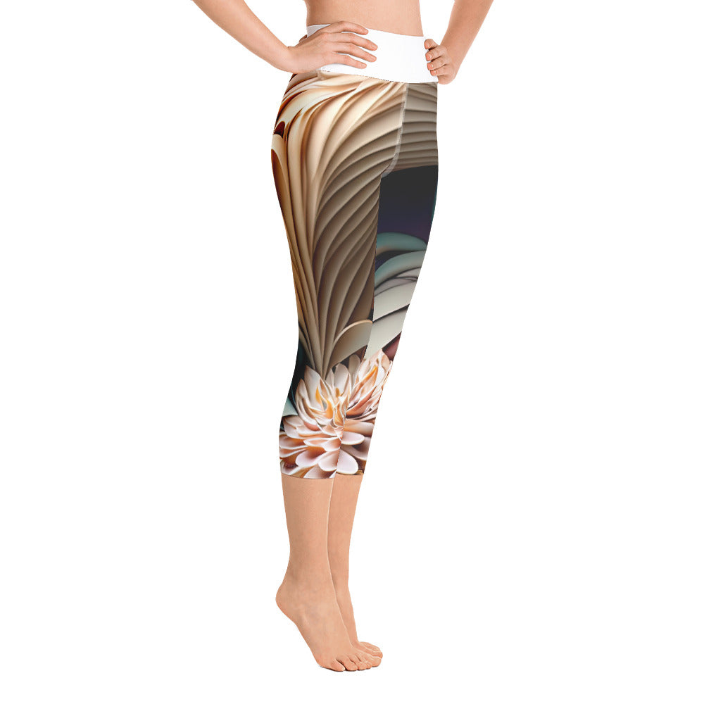 Floral Rebirth Yoga Capri Leggings