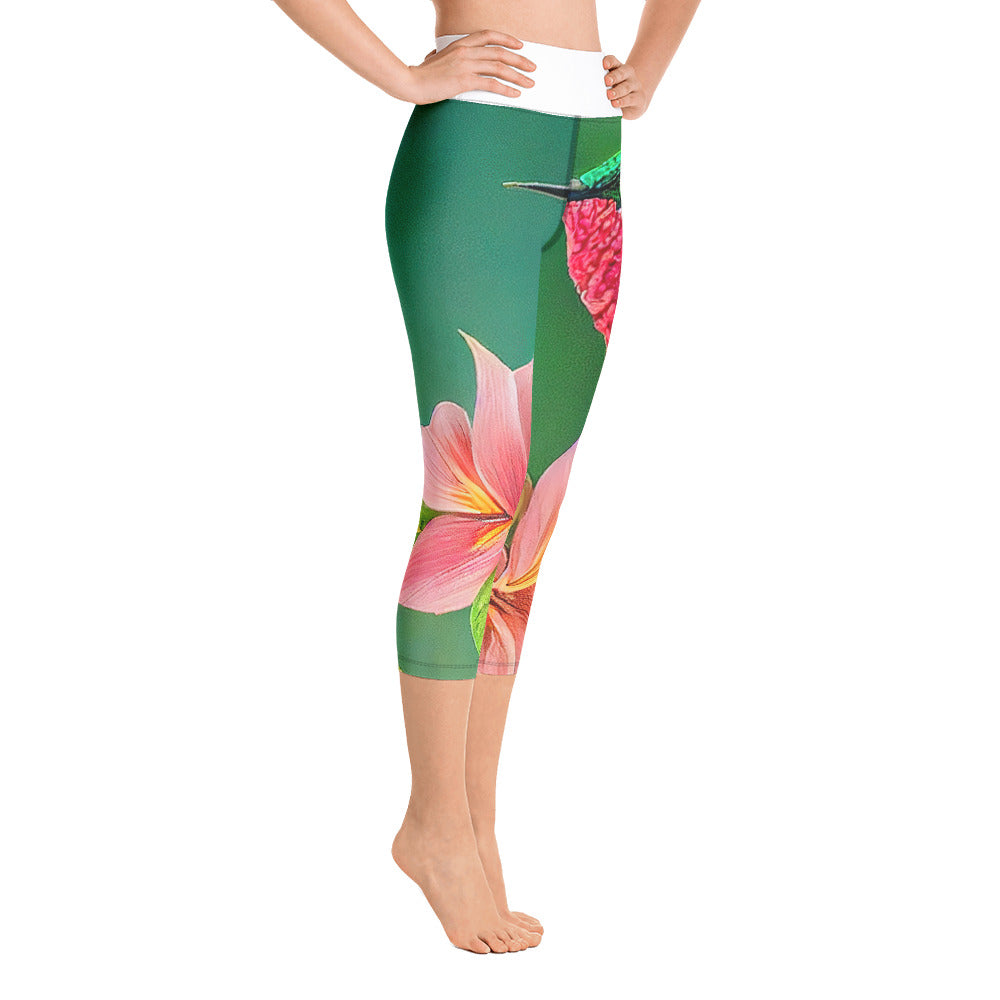 Hummingbird Yoga Capri Leggings