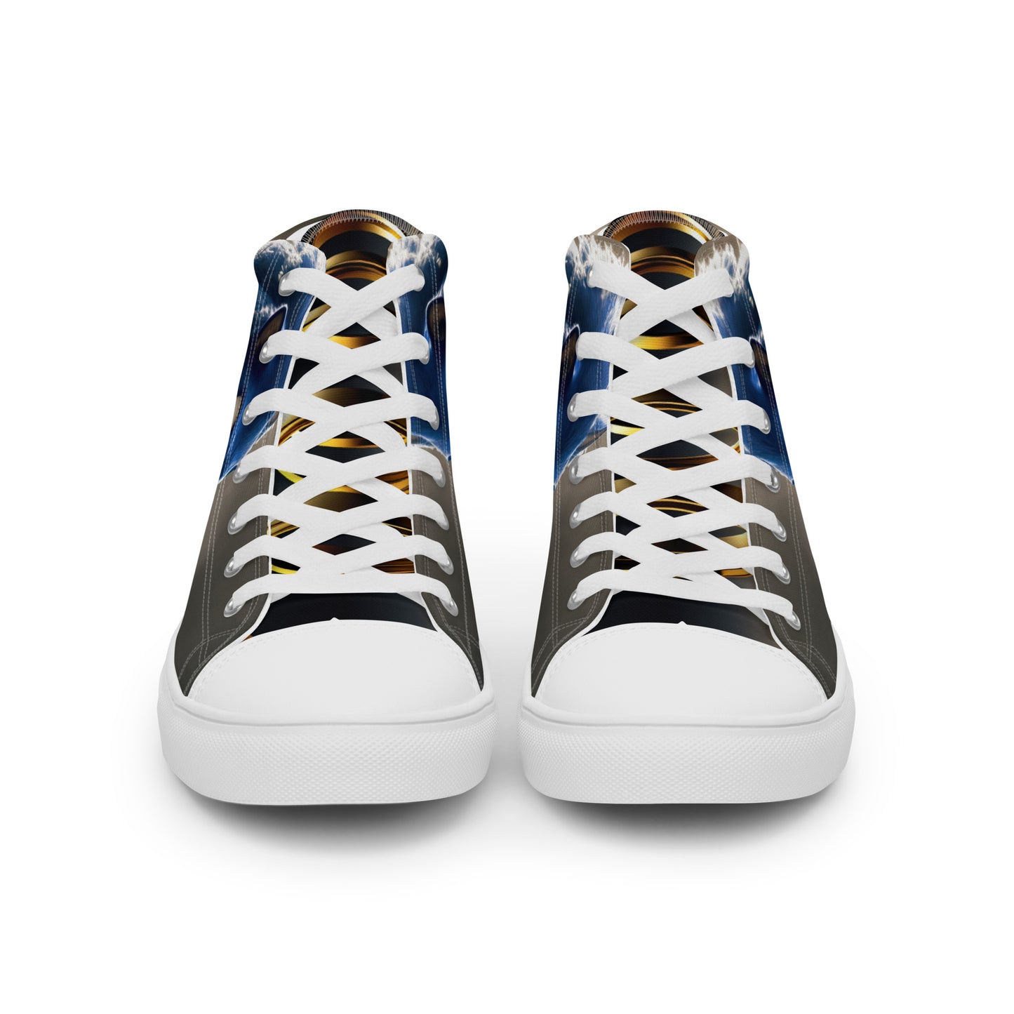 Hedgehog Men’s high top canvas shoes