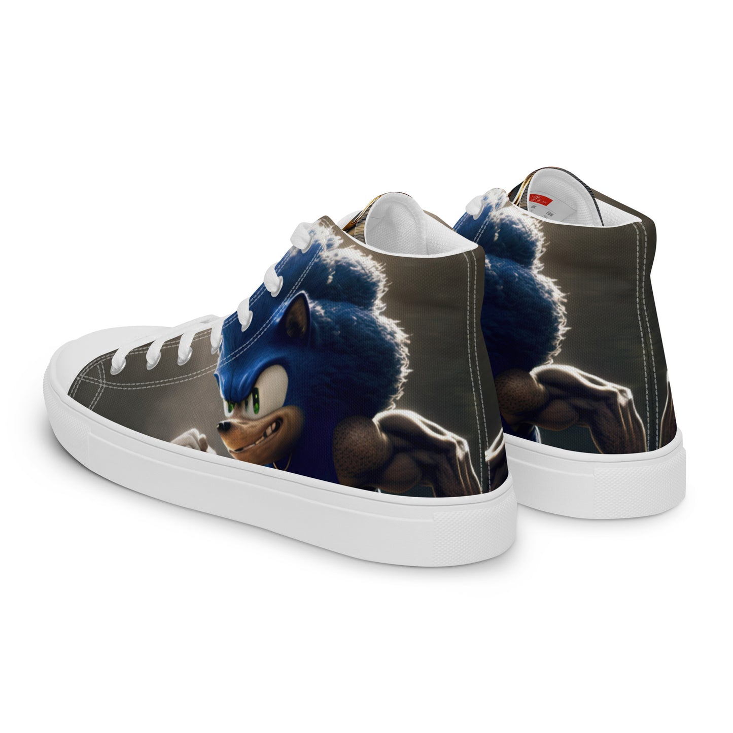 Hedgehog Men’s high top canvas shoes