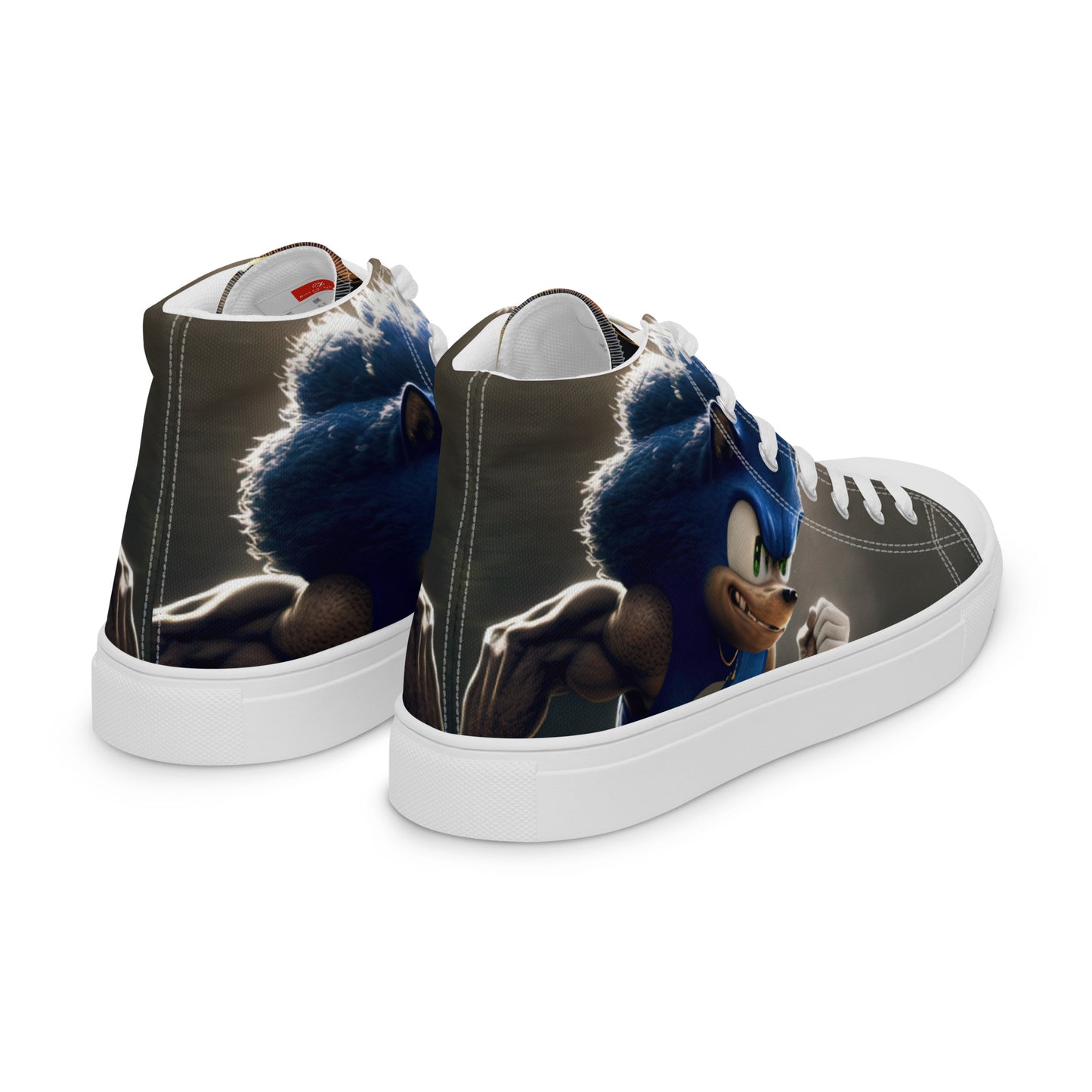 Hedgehog Men’s high top canvas shoes