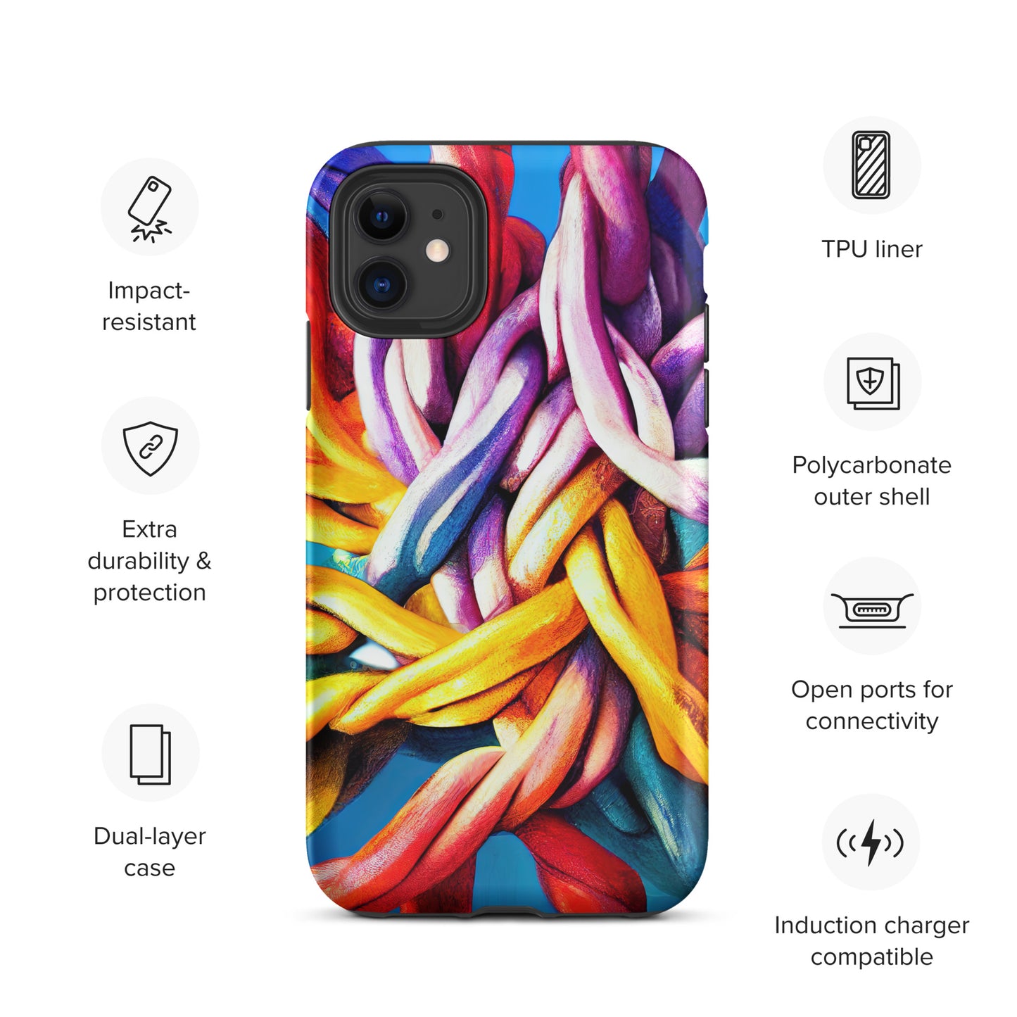 Don't Twist My Rainbow iPhone Case