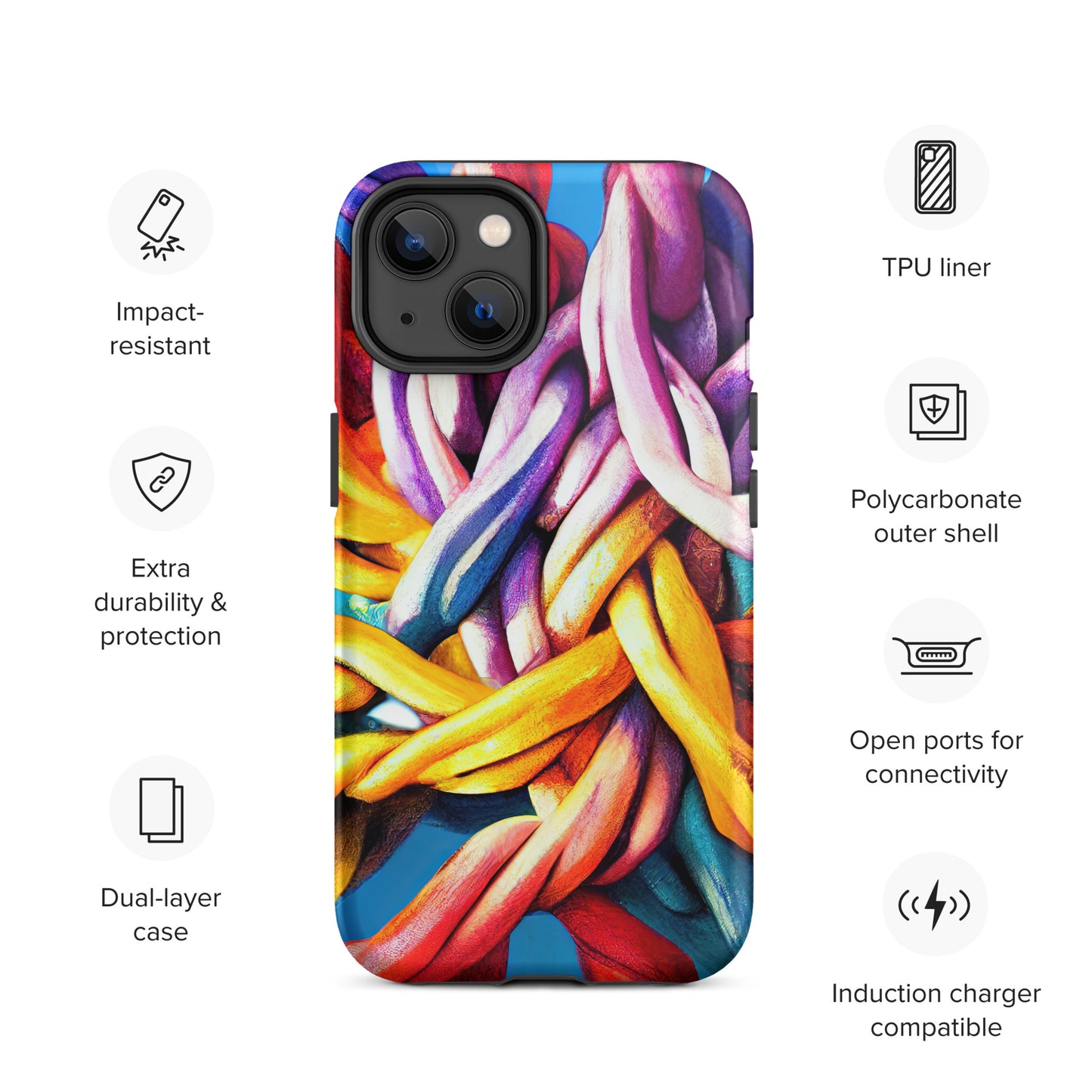 Don't Twist My Rainbow iPhone Case